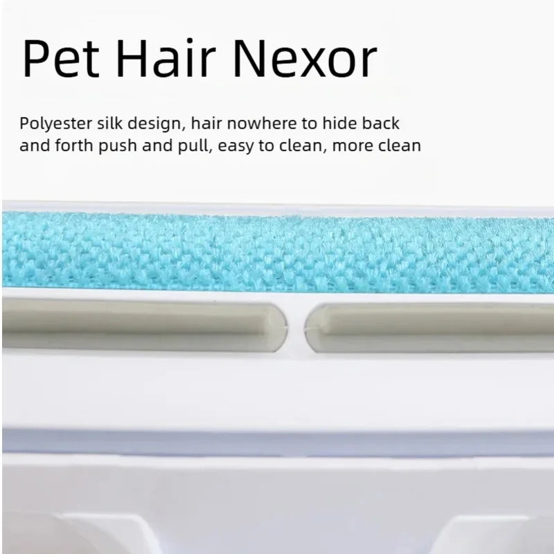 Reusable Pet Hair Remover Roller with Self-Cleaning Base - Portable Lint Cleaner for Home Furniture, Carpets, and Fabrics
