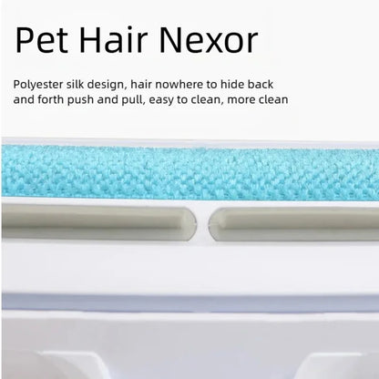 Reusable Pet Hair Remover Roller with Self-Cleaning Base - Portable Lint Cleaner for Home Furniture, Carpets, and Fabrics