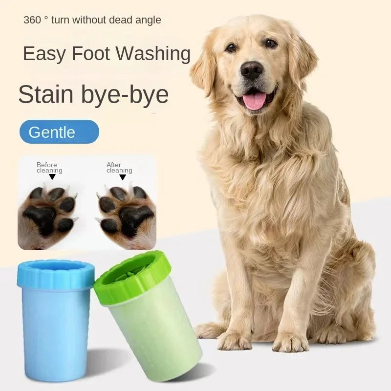 Effortless Pet Paw Cleaning: Portable Dog Bath Foot Washing Cup for a Spotless Clean