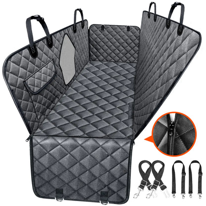 Premium Waterproof Dog Car Seat Cover for Large and Medium Breeds - Heavy-Duty, Scratchproof Protector for SUVs, Trucks, and Sedans