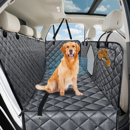 Premium Waterproof Dog Car Seat Cover for Large and Medium Breeds - Heavy-Duty, Scratchproof Protector for SUVs, Trucks, and Sedans