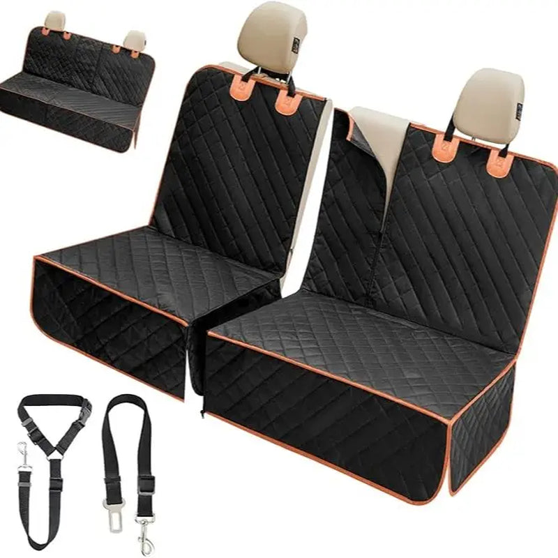 Premium Waterproof Dog Car Seat Cover for Large and Medium Breeds - Heavy-Duty, Scratchproof Protector for SUVs, Trucks, and Sedans