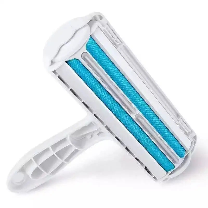 Reusable Pet Hair Remover Roller with Self-Cleaning Base - Portable Lint Cleaner for Home Furniture, Carpets, and Fabrics