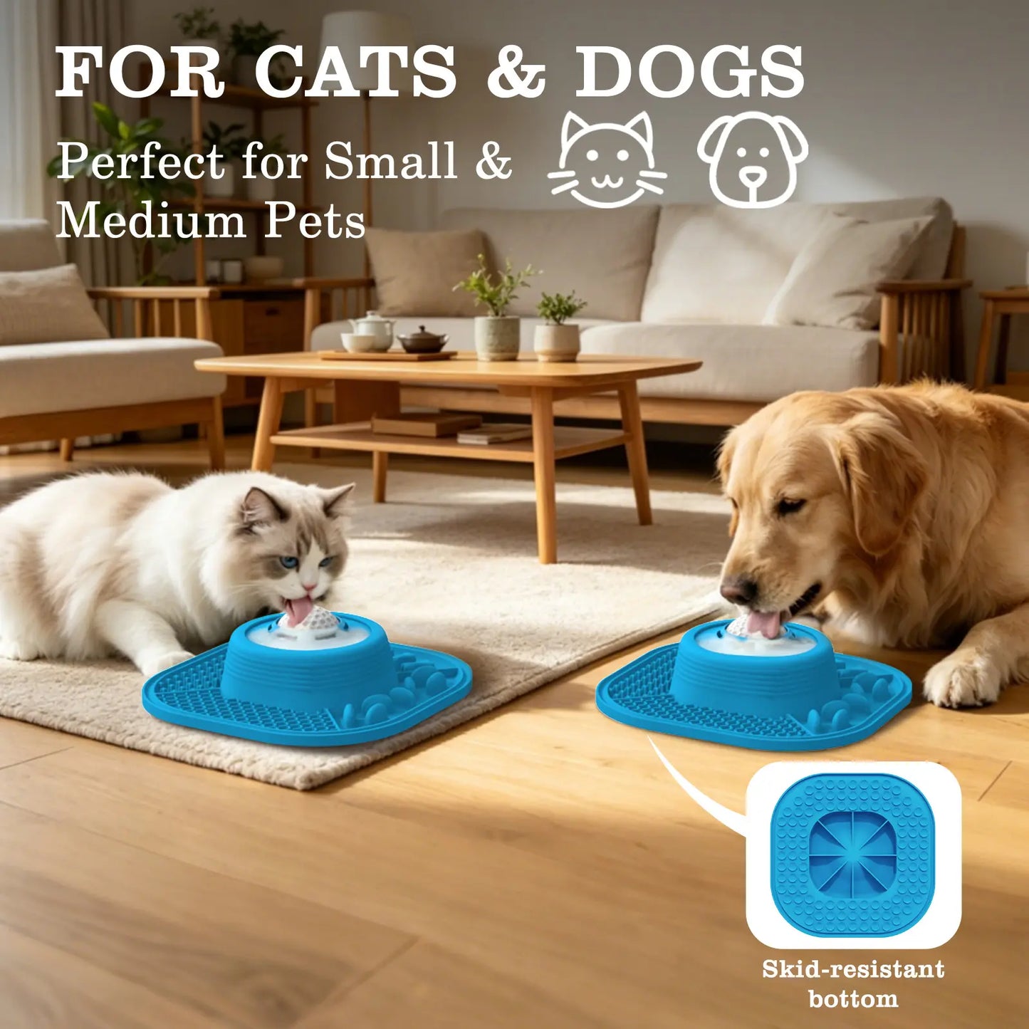 PAWLOVE Silicone Slow Feeder Lick Bowl - Rotatable Ball-In Design, Anti-Slip Wet Food Feeder for Large Medium Small Breeds (Bone Broth, Yogurt, Post-Op/Dietary Support) Pet Supplies, Lick Feeder Bowls, Silicone Slow Feeder Bowls